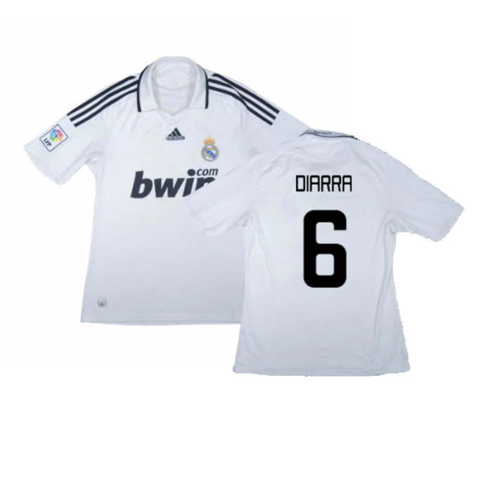 Real Madrid 2008-09 Home Shirt (L) (Very Good) (Diarra 6)