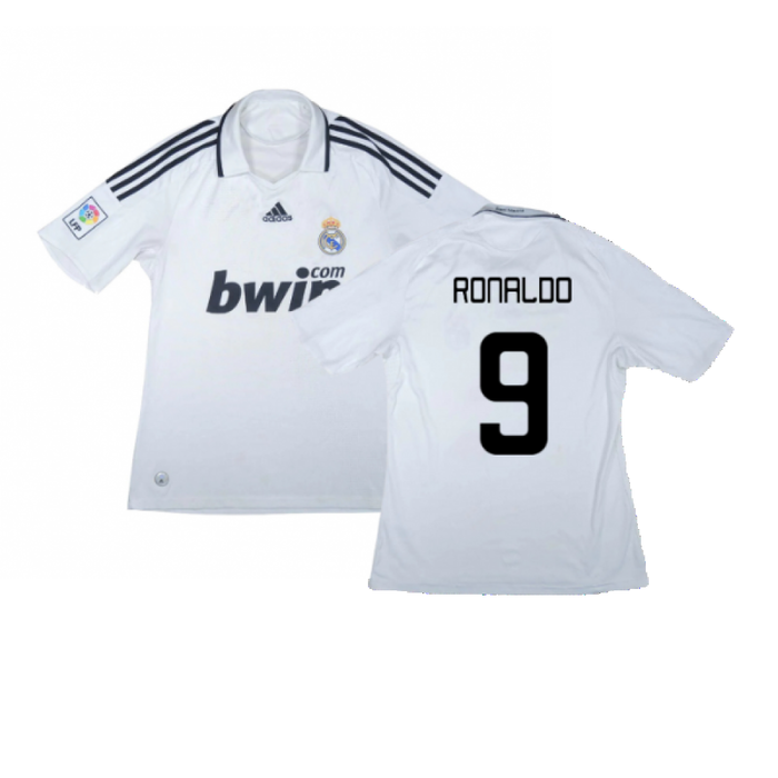 Real Madrid 2008-09 Home Shirt (L) (Very Good) (Ronaldo 9)