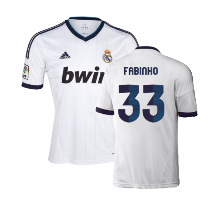 Real Madrid 2012-13 Home Shirt (XL) (Very Good) (Fabinho 33)