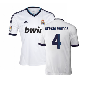 Real Madrid 2012-13 Home Shirt (XL) (Very Good) (Sergio Ramos 4)_0