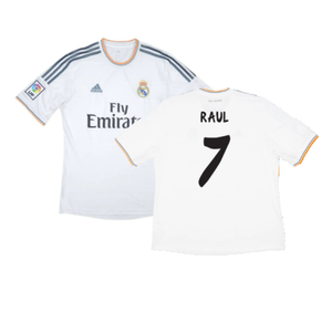 Real Madrid 2013-14 Home (M) (Very Good) (RAUL 7)_0