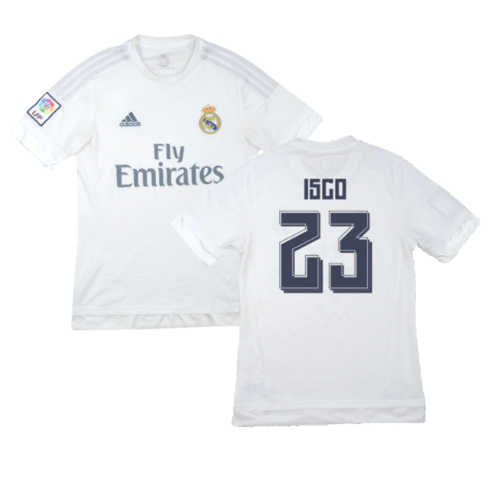 Real Madrid 2015-16 Home Shirt (M) (Isco 23) (Excellent)_0