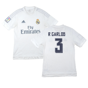 Real Madrid 2015-16 Home Shirt (M) (R. Carlos 3) (Excellent)_0