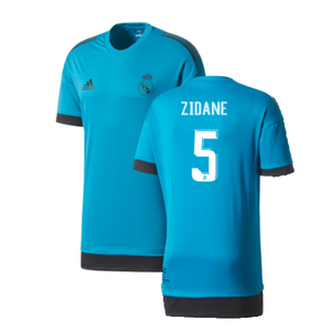 Real Madrid 2017-18 Adidas Champions League Training Shirt (2XL) (Zidane 5) (Excellent)_0