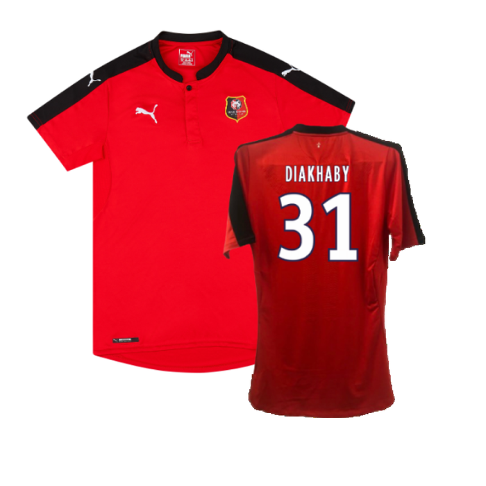 Rennes 2016-17 Home Shirt (Sponsorless) (XL) (Excellent) (Diakhaby 31)