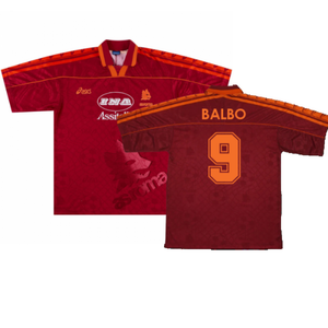 Roma 1995-96 Home Shirt (Good) (Balbo 9)_0