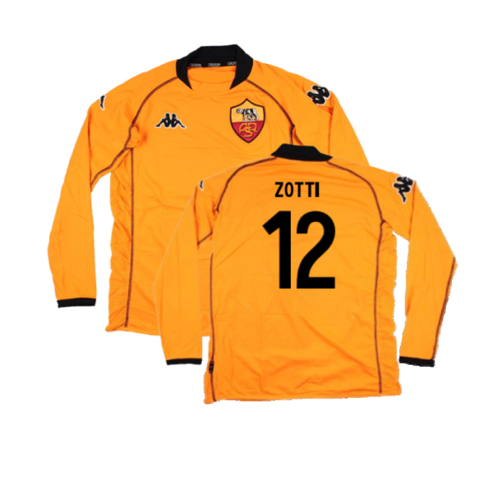 Roma 2002-03 Goalkeeper Long Sleeve Shirt (L) (Excellent) (Zotti 12)