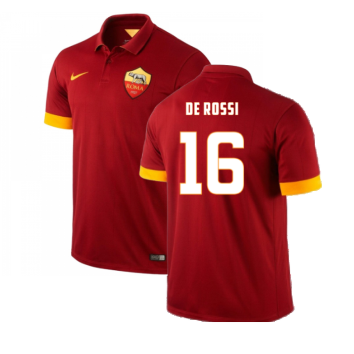 Roma 2014-15 Home Shirt (L) (Excellent) (De Rossi 16)