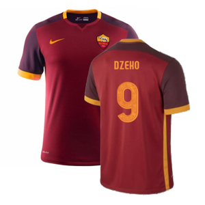 Roma 2015-16 Home Shirt (S) (Very Good) (Dzeko 9)_0