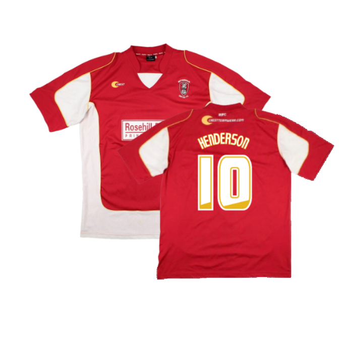 Rotherham 2006-07 Home Shirt (XL) (Very Good) (Henderson 10)