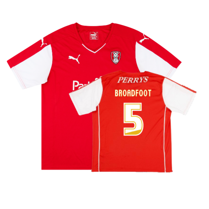 Rotherham 2015-16 Home Shirt (L) (Very Good) (Broadfoot 5)