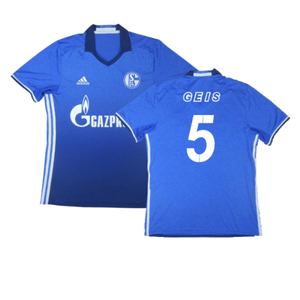 Schalke 2016-18 Home Shirt (M) (Excellent) (Geis 5)_0