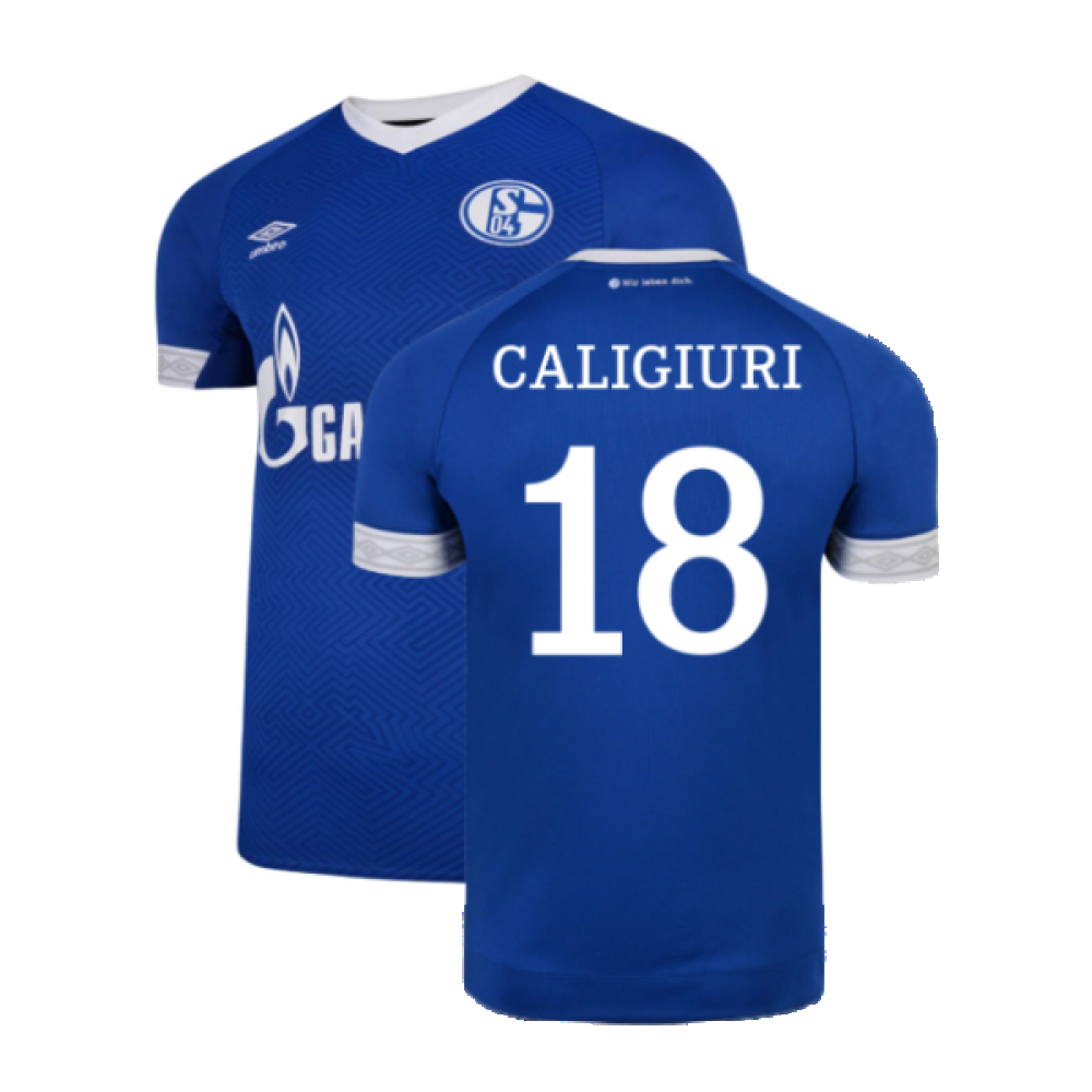 Schalke 2018-19 Home Shirt (2XL) (Excellent) (Caligiuri 18)_0