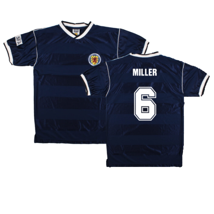 Scotland 1986-88 Score Draw Retro Home Shirt (M) (Miller 6) (Excellent)