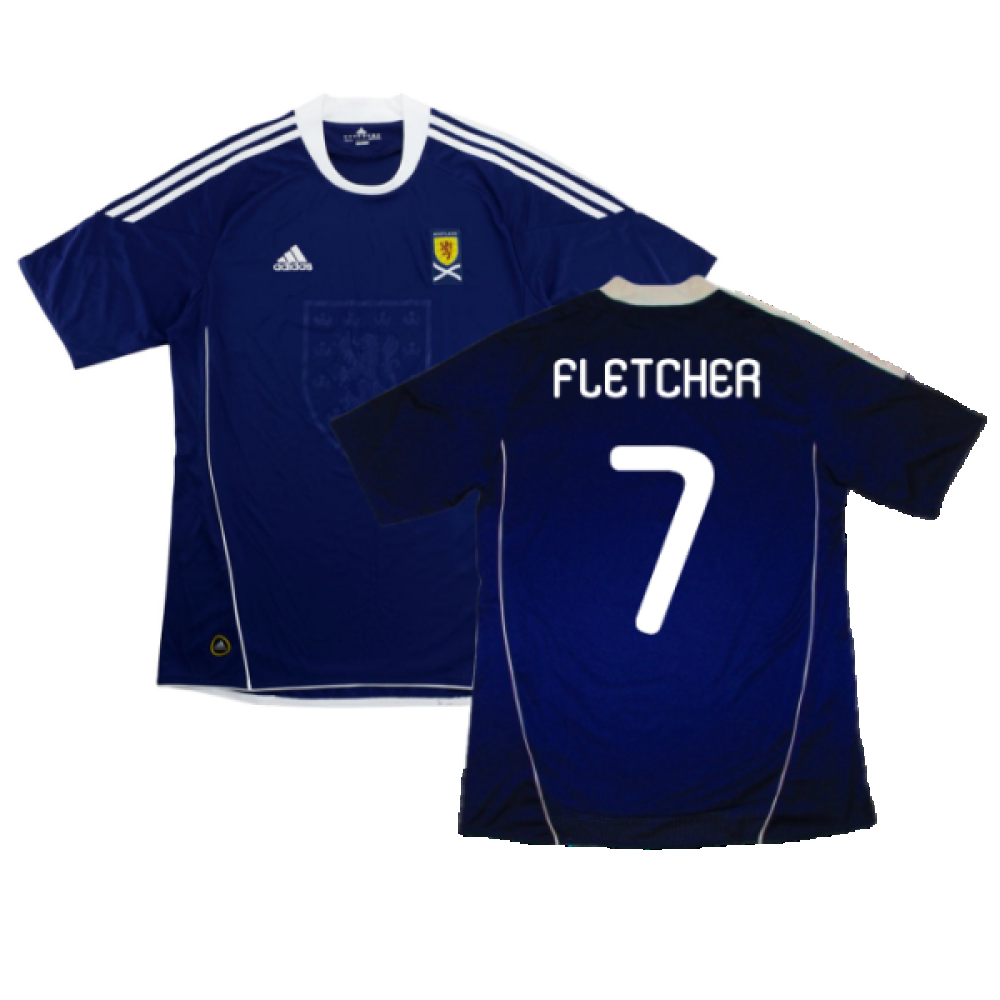 Scotland 2010-11 Home Shirt (Excellent) (Fletcher 7)_0
