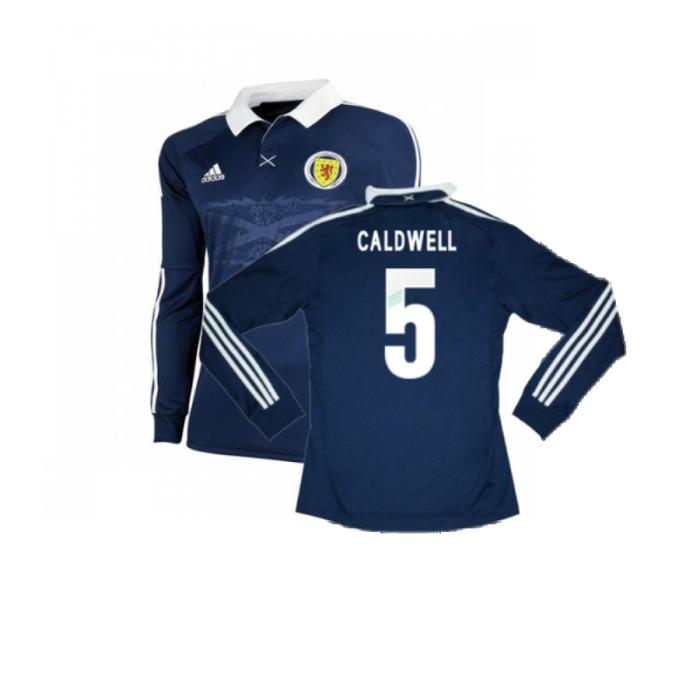 Scotland 2012-13 Home Shirt (Excellent) (Caldwell 5)