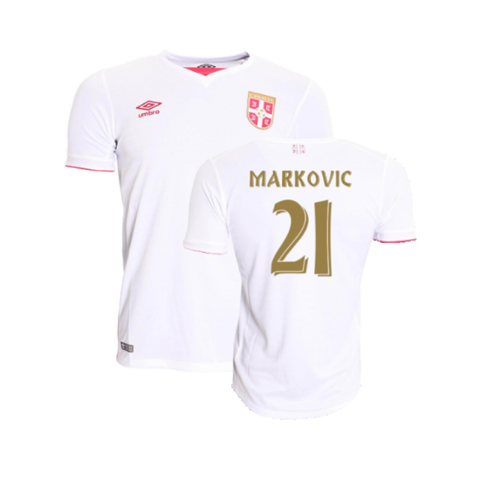 Serbia 2016-17 Away Shirt (L) (Very Good) (Markovic 21)