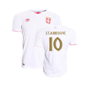 Serbia 2016-17 Away Shirt (L) (Very Good) (Stankovic 10)_0