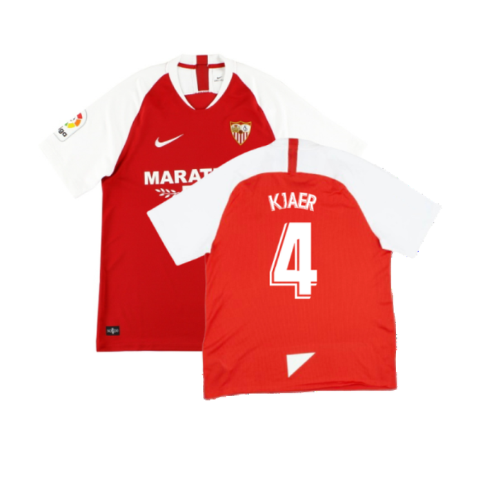 Sevilla 2019-20 Away Shirt (XL) (Excellent) (KJAER 4)