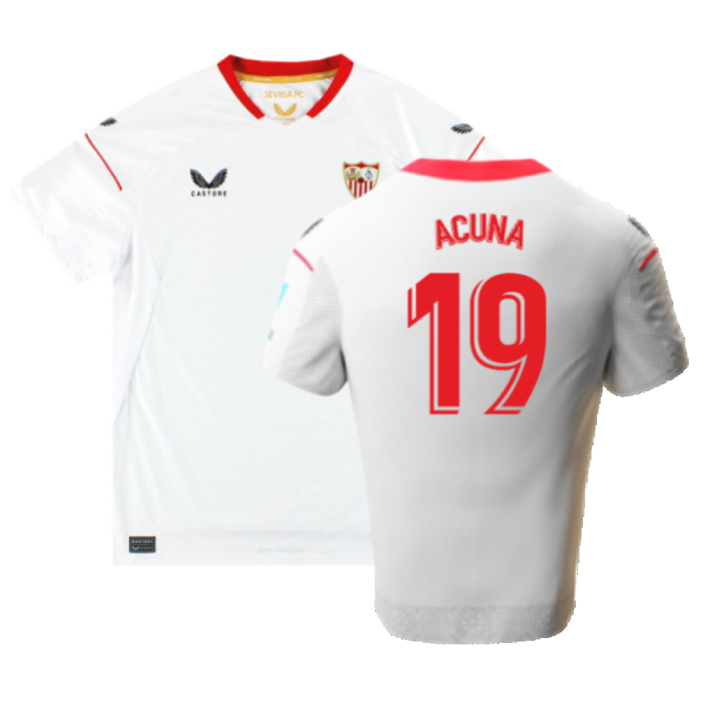 Sevilla 2022-23 Home Shirt (M) (Excellent) (Acuna 19)_0