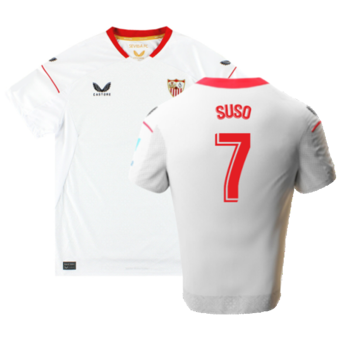 Sevilla 2022-23 Home Shirt (M) (Good) (Suso 7)