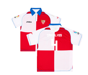 Seville 2009-10 Away Shirt (L) (Good) (DANI ALVES 4)_0