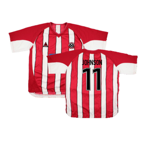 Sheffield United 2004-05 Home Shirt (2XL) (Good) (Johnson 11)_0