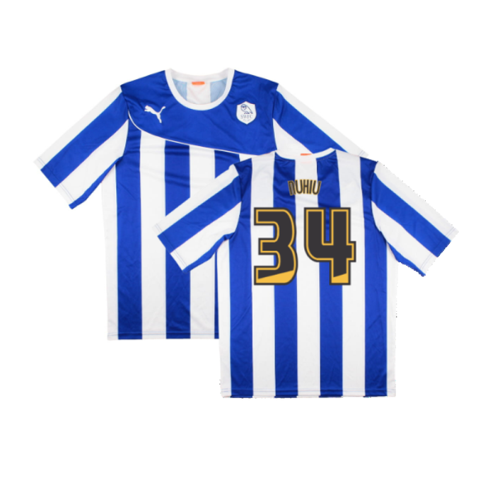 Sheffield Wednesday 2013-14 Home Shirt (Sponsorless) (L) (Excellent) (Nuhiu 34)