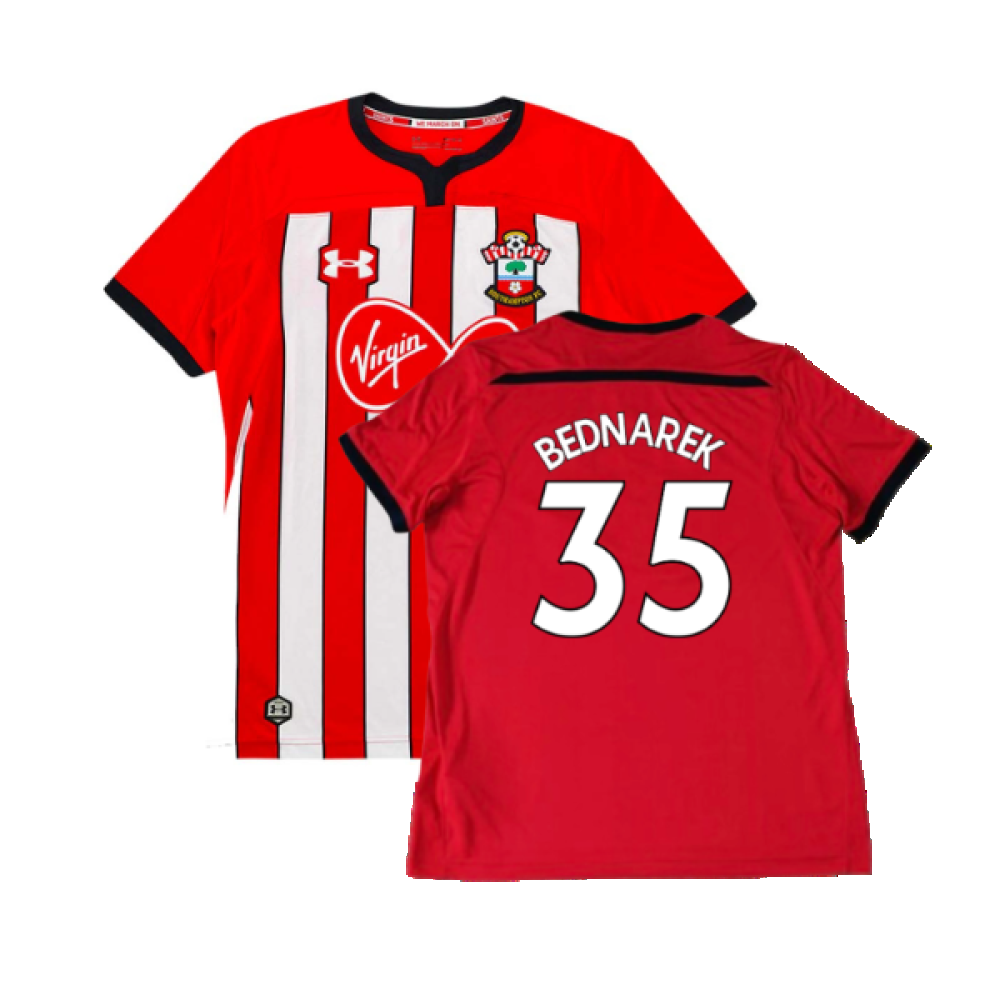 Southampton 2018-19 Home Shirt (Excellent) (Bednarek 35)_0