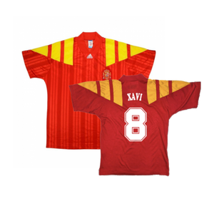 Spain 1992-94 Home Shirt (L) (Excellent) (XAVI 8)_0