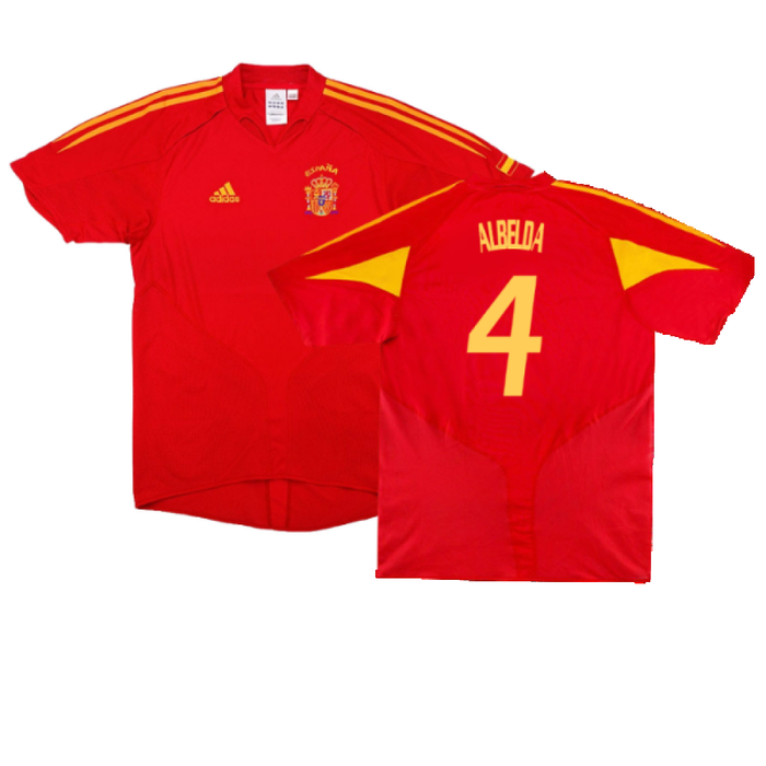 Spain 2004-2006 Home Shirt (L) (Excellent) (Albelda 4)