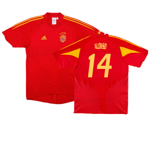 Spain 2004-2006 Home Shirt. (Very Good) (Alonso 14)_0