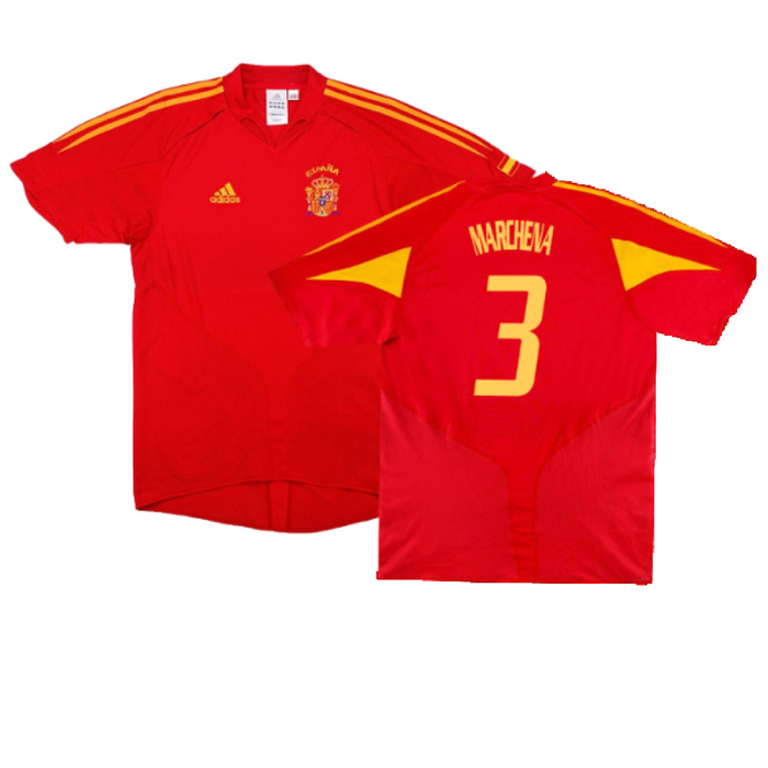 Spain 2004-2006 Home Shirt (L) (Very Good) (Marchena 3)