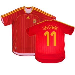 Spain 2006-08 Home Shirt (M) (Mint) (Luis Garcia 11)_0