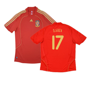 Spain 2008-2009 Home Shirt (Excellent) (D.Guiza 17)_0