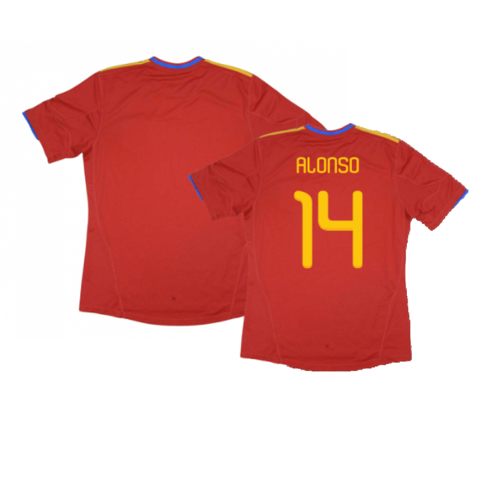 Spain 2010-11 Home Shirt (Excellent) (Alonso 14)