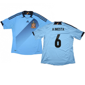 Spain 2012-13 Away Shirt (L) (Excellent) (A Iniesta 6)_0