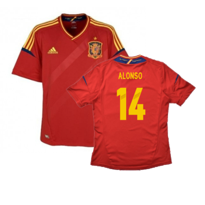 Spain 2012-13 Home Shirt (S) (Good) (Alonso 14)