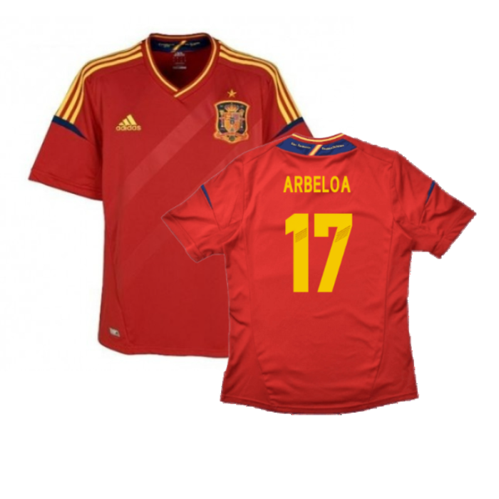 Spain 2012-13 Home Shirt (S) (Excellent) (Arbeloa 17)