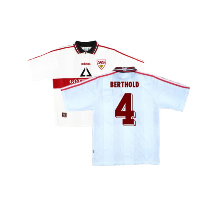 Stuttgart 1997-98 Home Shirt (S) (Good) (Berthold 4)