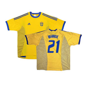 Sweden 2002-03 Home Shirt (XXL) (Excellent) (Ibrahimovic 21)_0