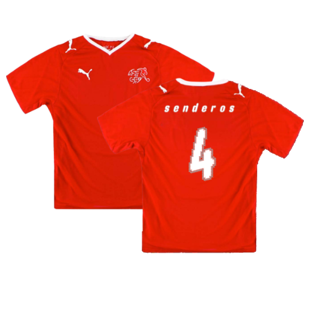 Switzerland 2008-10 Home Shirt (Excellent) (Senderos 4)_0