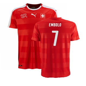 Switzerland 2016-17 Home Shirt (Excellent) (Embolo 7)_0