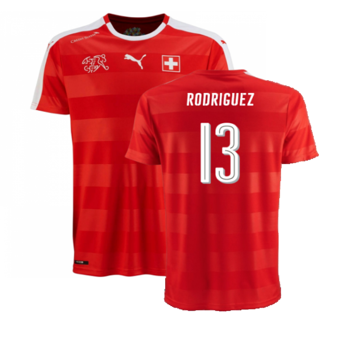 Switzerland 2016-17 Home Shirt (Excellent) (Rodriguez 13)