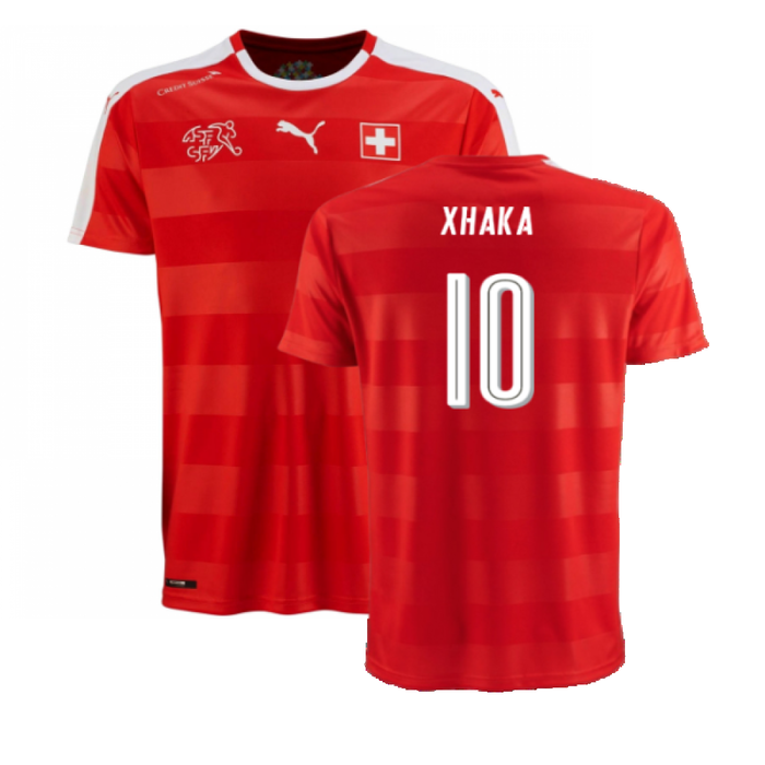 Switzerland 2016-17 Home Shirt (Excellent) (Xhaka 10)