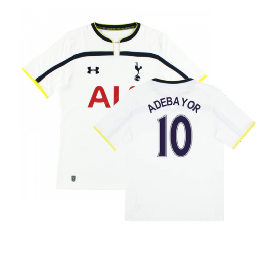 Tottenham 2014-2015 Home Shirt (Excellent) (ADEBAYOR 10)_0