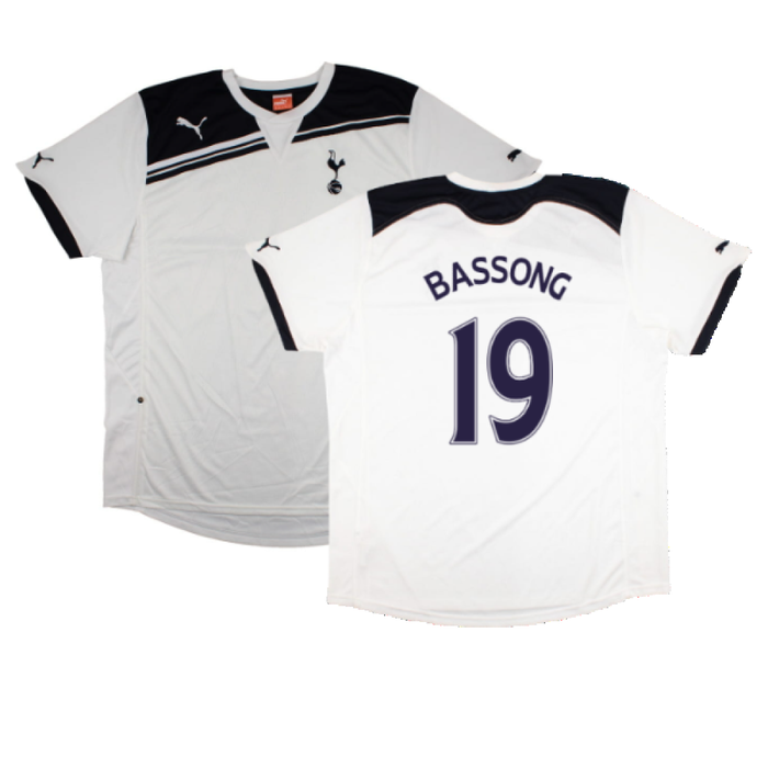 Tottenham Hotspur 2010-11 Home Shirt (Sponsorless) (2XL) (Mint) (Bassong 19)