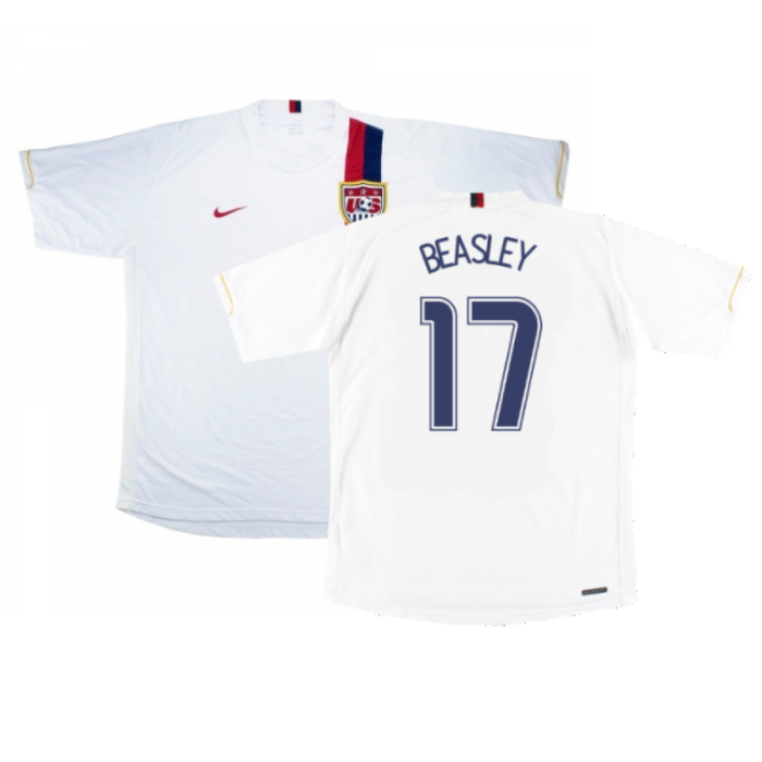 USA 2006-08 Home Shirt (XL) (Excellent) (Beasley 17)