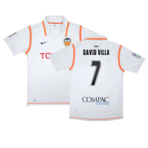 Valencia 2007-08 Home Shirt (XL) (Excellent) (David Villa 7)_0