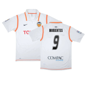 Valencia 2007-08 Home Shirt (XL) (Excellent) (Morientes 9)_0